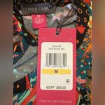 Vince Camuto  Black Floral Crewneck Sleeveless Maxi Dress Size L NWT Photo 5