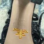 Prada Black Patent Leather Caged Platform Sandals Size 38.5/7.5 Photo 10