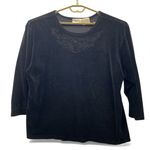 Whimsigoth Velvet Top Black 2X Photo 0