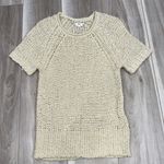 Aritzia Wilfred beige nude open weave short sleeve pullover size XXS Photo 0