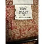 Bonworth Jacket Womens XS RedPink Gold Patchwork Collared Button Front Boho Chic Photo 8