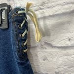 Zana Di Vintage Y2K  Flare Jeans Side Lace Up Tie Size 13 Stretch Dark Wash Low Photo 3