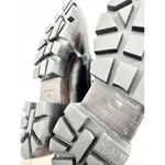 Tory Burch Miller Lug Sole Hiker Lace Up Black Leather Combat Boots Size 6.5M Photo 3