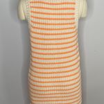 American Eagle Knit/Crochet Sleeveless Dress- Orange and Beige- Size Small- NWT Photo 3