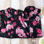 Juicy Couture NWT Floral Corset Top Size Medium Photo 0