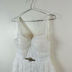 Adrianna Papell  Ivory Petal Florette Skirt Gown Photo 3