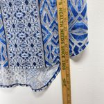 MOSSIMO Womens See Through Large Tank Top Blue Summer Beachy Beach Vacation Photo 6