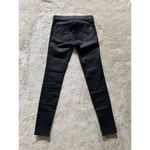Rag and Bone Women's Dark Wash Zipper Capri Black Denim Size 24 Photo 7