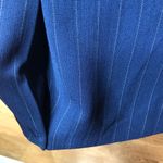 Laura Scott  Blue Lined Skirt w/white pin stripes Size 10 Petite Photo 7