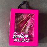 Barbie x ALDO Barbietessy Collection Pink Stiletto Heel Monogrammed B 8 *READ Silver Photo 2