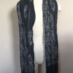 Esprit Vintage  scrunchy long Gray‎ scarf with design Photo 1