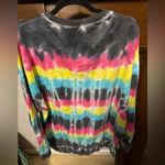 easel  Tie-Dye Sweatshirt - Pink, Yellow, Blue, Black Photo 2