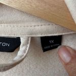 H by Halston Women's Drape Front Jacket Pink Size 1X Cowl Neck Photo 4