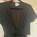 Princess Polly Ragnar Tie Front Romper Black Size 10 Photo 3