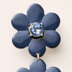 Kate Spade NEW  x Target Blue Floral Earrings with Crystal Accents Photo 4