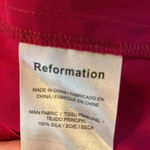 Reformation Pink Fonda Silk Dress Photo 6