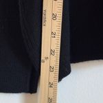 Alice + Olivia  Base Wool Sweater Size XS Black Slouchy Oversized Pullover Angora Photo 9