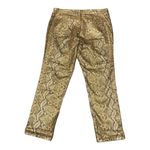 Snake print gold & brown low rise skinny ankle pants from NY & CO size 10 Photo 5