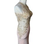Clarisse  Blush Beaded Mermaid Gown | Size 5/6 Altered to XS | Prom Hoco Pageant Photo 4