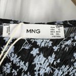 Mango MNG Floral Ruffle Long Sleeve Dress Size 12 New Photo 7