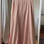 Leo Lin Hermia Slip Dress maxi red beige 100% silk Size 14 J3 Photo 3