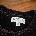 Orvis Chenille Sweater Women’s Small Purple Plush Soft Cozy Warm Pullover Photo 1