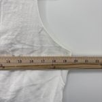 J. Crew Women's White Button Front Linen Blend Vest Size 14 City Preppy Photo 5