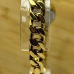 Vintage TIMEX Gold Tone Quartz Watch with Round Bezel, Chain Link Band Photo 3