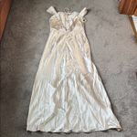 Selfie Leslie  Cowl Champagne Satin Corset Dress SIZE L Photo 5
