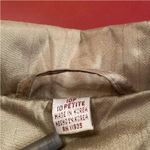 Worthington Essentials Womens 10P Olive Trench Coat Vintage Petite Raincoat Belt Tan Photo 7