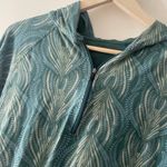 Patagonia Women's Feather Teal Half Zip Lightweight Jacket with Hood Photo 2