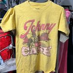 Johnny Cash yellow graphic tee Size L Photo 0