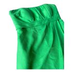Jenny Yoo Collection Silk & Cotton Green Strapless draped Mini Dress Size 8 Photo 13