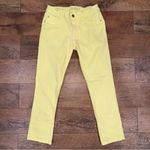 DL1961  Toni High Rise Crop 4-Way Stretch Yellow Jeans Photo 3