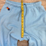 Aviator Nation   Bolt 4 Joggers Sweatpants Women's Size Medium Sky Blue Neon Pink Photo 6