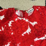 Vintage red floral puff sleeve shift dress Size undefined Photo 6