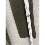 EXPRESS  Women's Sweater Dress Cutout Sleeve Back Ribbed Olive Green Size Medium Photo 5