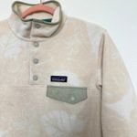 Patagonia  Synchilla Lightweight Snap Pullover Sweater Cream Womens Size‎ XS Photo 2