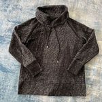 Kirkland Signature Kirkland Black White Textured Cowl Roll Neck Jacquard Pullover Sweater Medium Photo 0