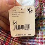 Free People Multicolor soft cotton Plaid Women's strappy wrap waist Top new nwt Photo 2