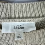 Lucky Brand  Sweater Dress S‎ Beige Cable Knit Long Sleeve Boho Preppy Academia Photo 1