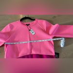 EXPRESS Body Contour Long Sleeve Color Block Cutout Mini Sweater Dress pink sz L Photo 6