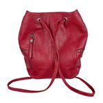 The Sak Red Leather Boho Backpack Photo 1