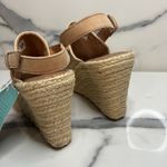 Toms  NEW Women's Natural Canvas Espadrille Beachy Wedge Monica Sandals Sz 7.5 Photo 3