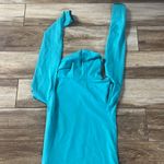 Nike  pro blue cowl neck pullover sweatshirt Photo 3