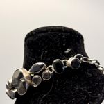 Sterling Silver Shungite, Black Onyx & Smoky Quartz Healing Bracelet Photo 9