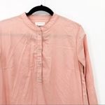 Kowtow Foundations Blush Pink Button Down Long Sleeve Pleated Dress Photo 2