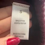 PacSun LA Hearts Pink Orange Chevron Cropped Quarter Zip Sweatshirt Sz Small Photo 3