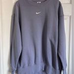 Nike Phoenix Oversized Fleece Lined Sweatshirt Small Indigo Haze Photo 4