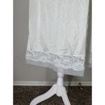 Vintage Y2k Movie Star Babydoll Slip Dress Sz 38 White Lace Cottagecore Romantic Size M Photo 3